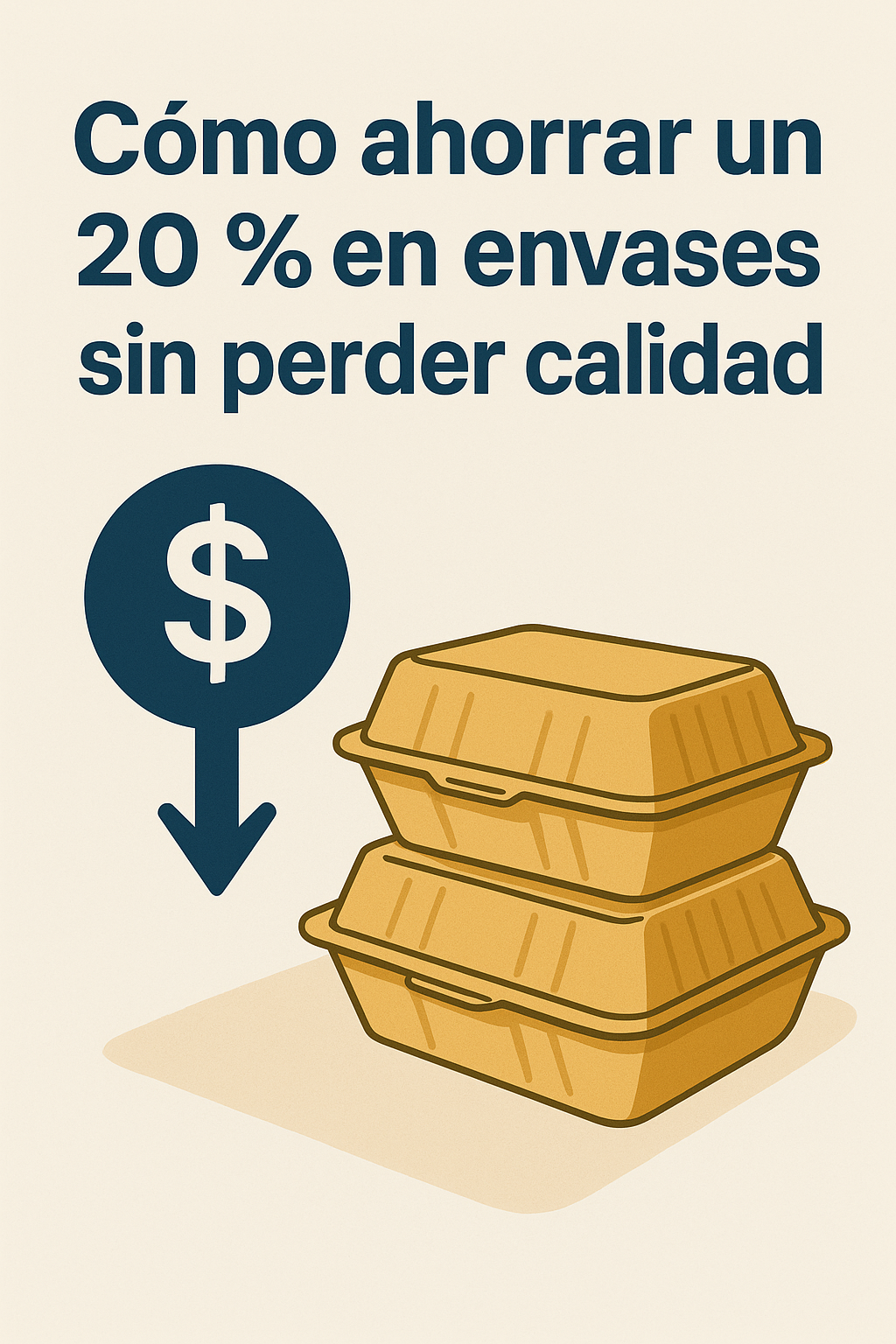 Cómo ahorrar un 20% en envases sin perder calidad