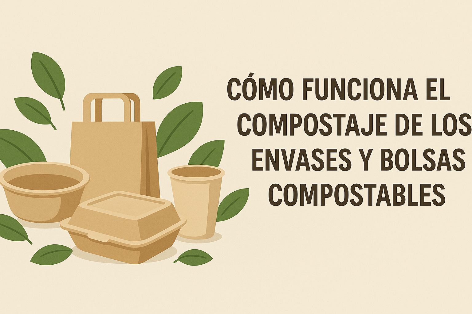 Cómo funciona el compostaje de los envases y bolsas compostables